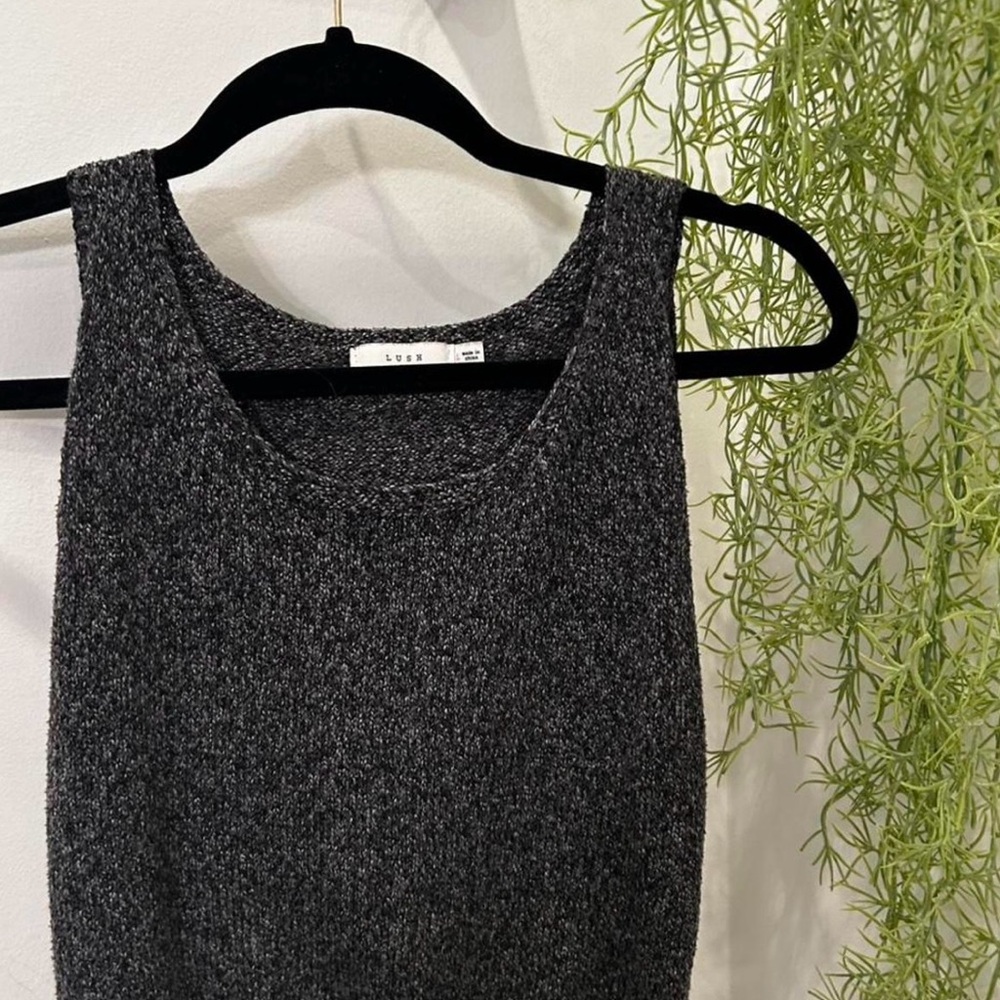 Lush Charcoal Knit Sweater